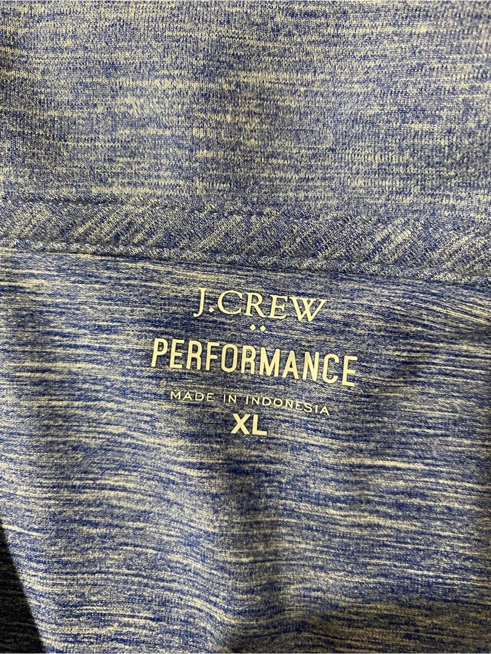 J. Crew Heathered Blue Polo XL (RW)